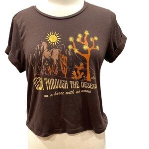 YOUTH‎ In Revolt BEEN THROUGH THE DESERT on a horse with no name T Shirt SZ S